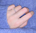18K Celestial T Diamond Wire Ring