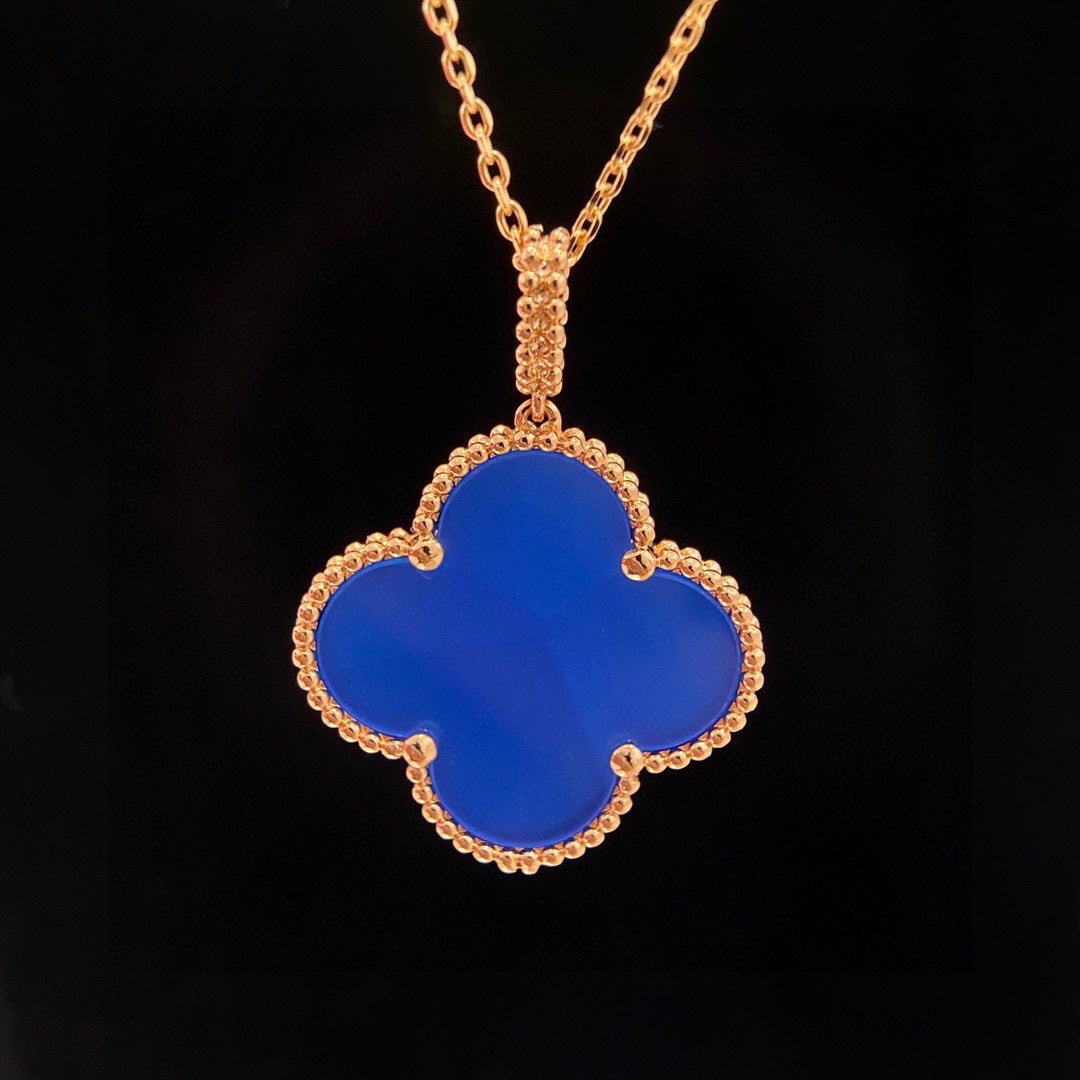 18K Celestial Magic Alhambra Agate Clover Necklace