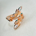 18K Celestial T Victoria Vine Bypass Ring