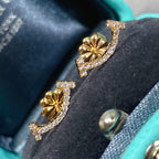 18K Celestial T Smile Diamonds Earrings