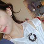 18K Celestial Vintage Alhambra Grey Earrings