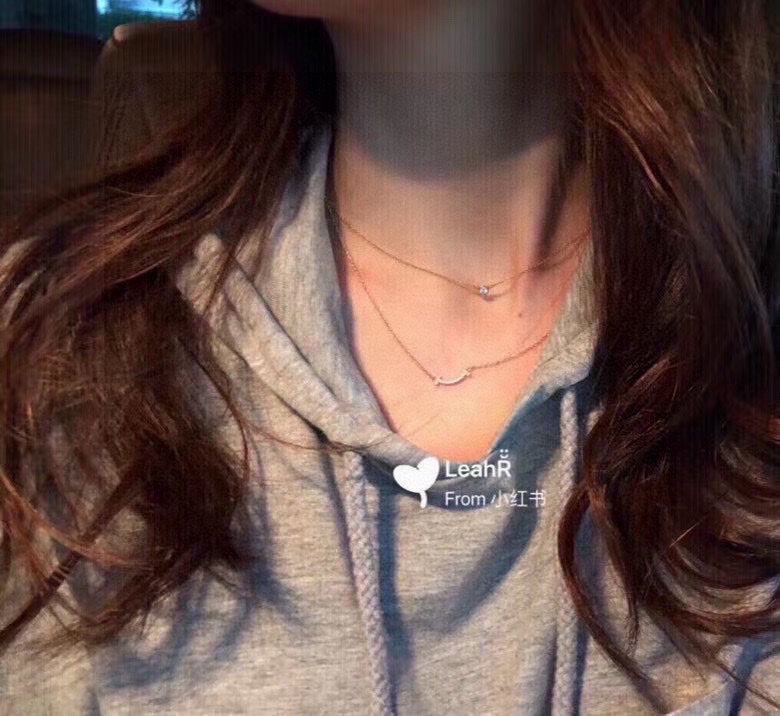 18K Celestial T Small Diamond Pendant Necklace
