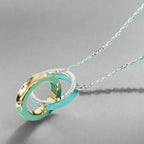 18K Celestial T 1837 Interlocking Circles Pendant Necklace