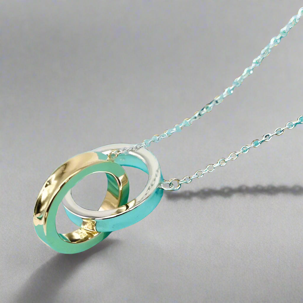 18K Celestial T 1837 Interlocking Circles Pendant Necklace