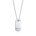 18K Celestial T 1837 Makers I.D. Tag Pendant Necklace