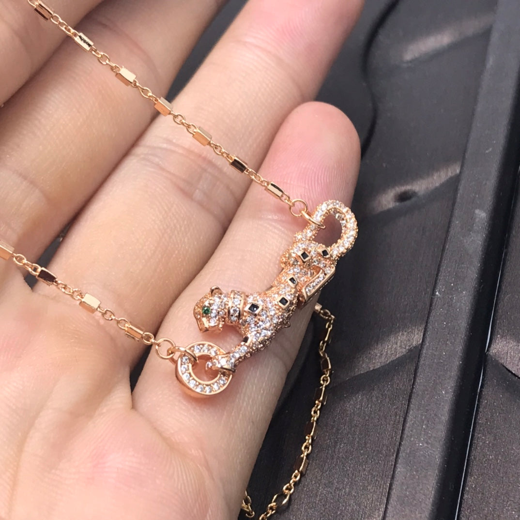 18K Celestial Panth̬re De Diamond Necklace