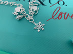 18K Celestial T Christmas Tag Bracelet
