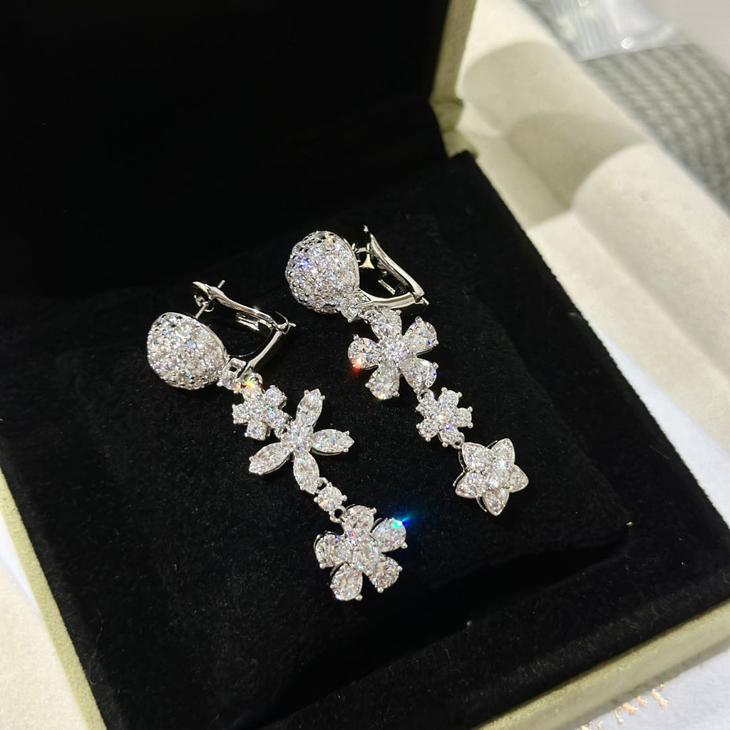 18K Celestial Folie Des Pr̩s Earrings