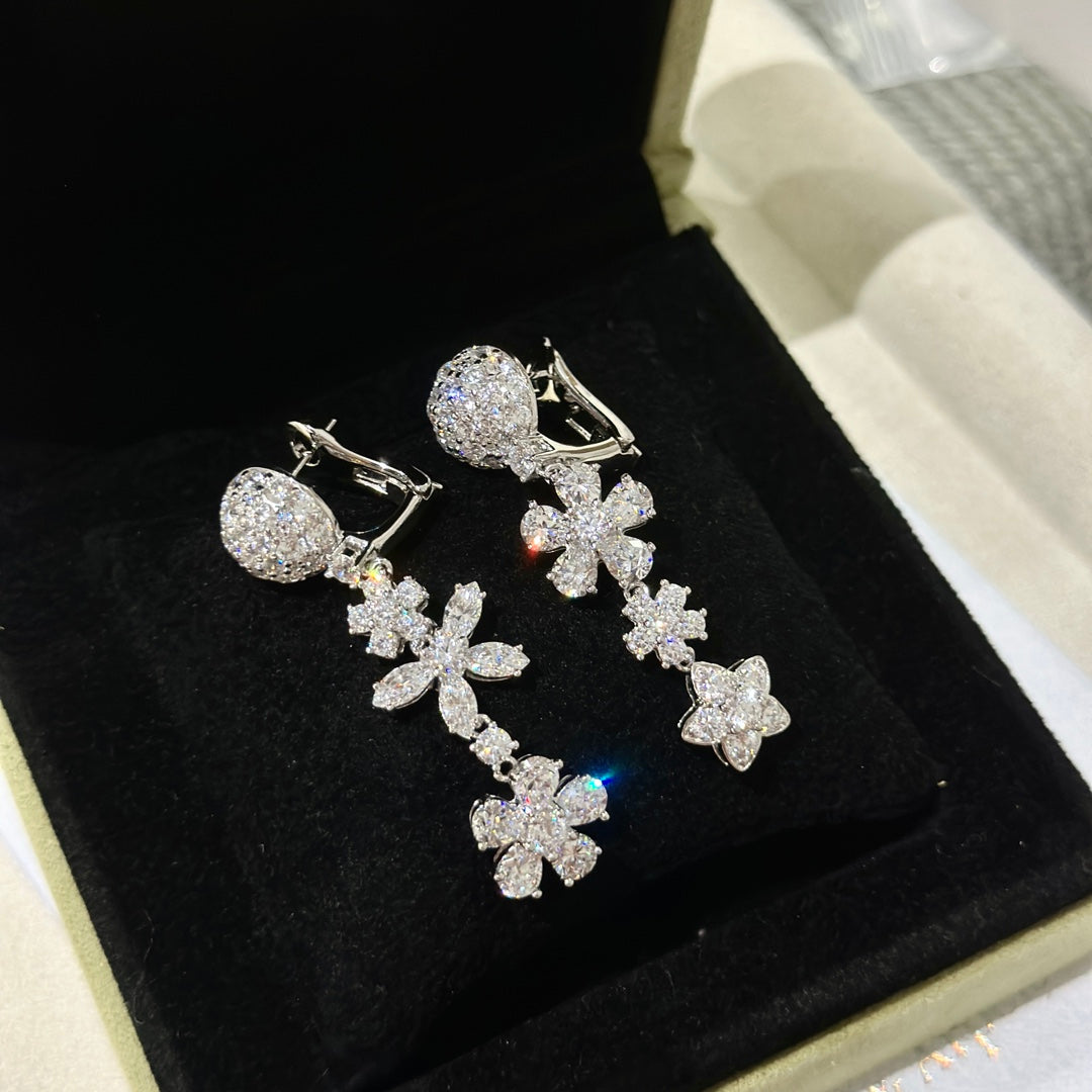 18K Celestial Folie Des Pr̩s Earrings