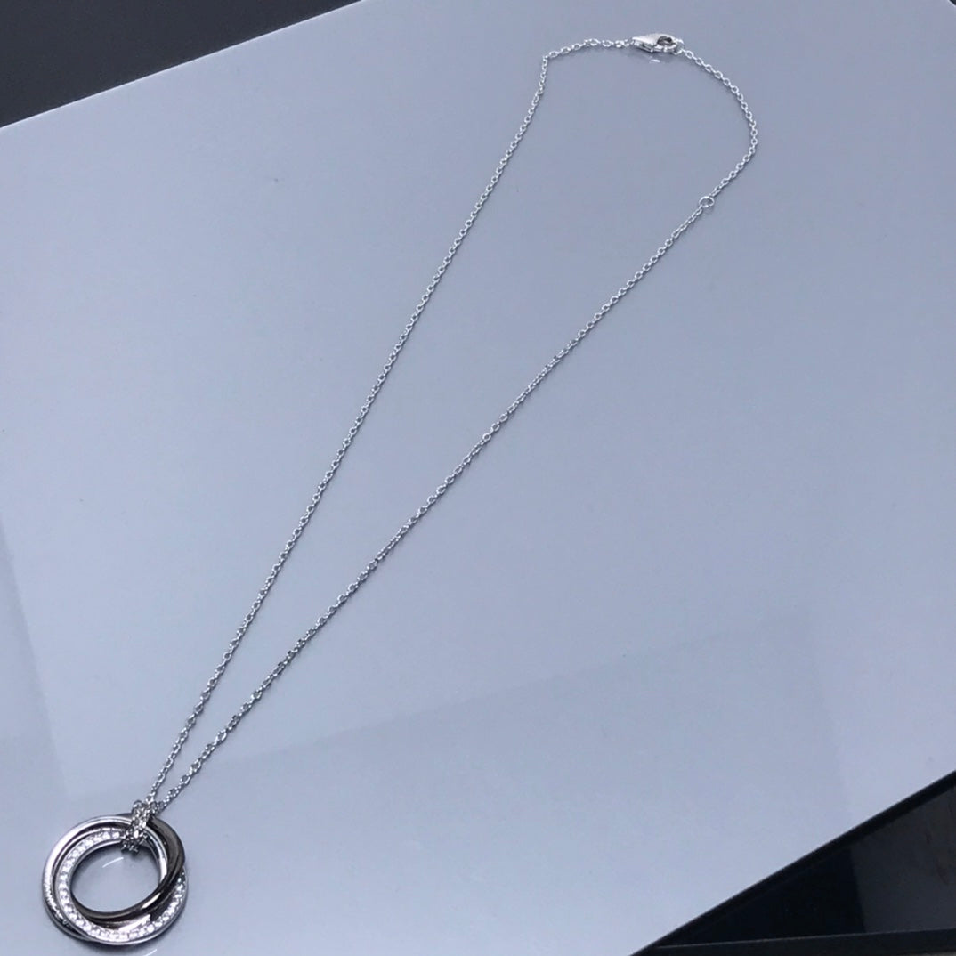 18K Celestial Trinity Diamonds Necklace
