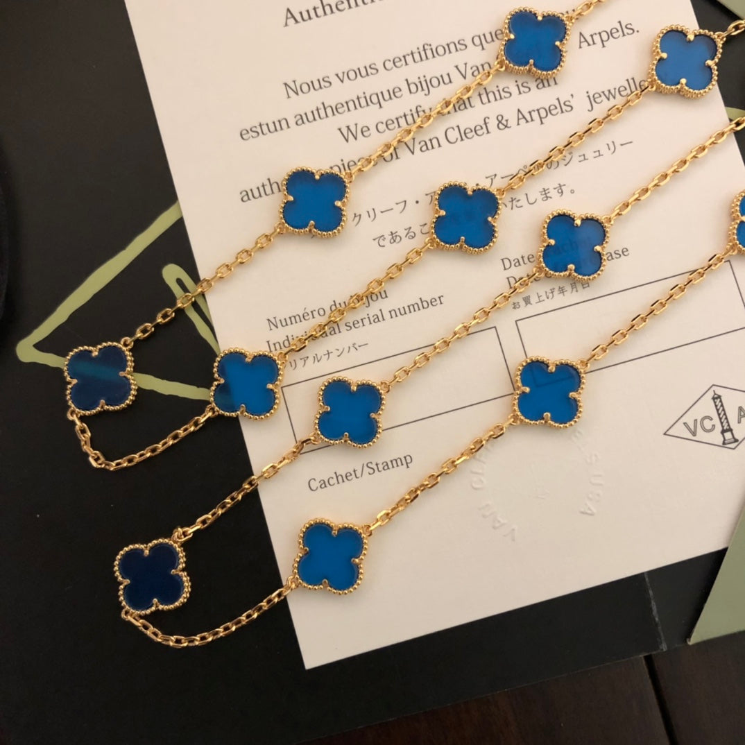 18K Celestial Vintage Alhambra 20 Motifs Long Necklace