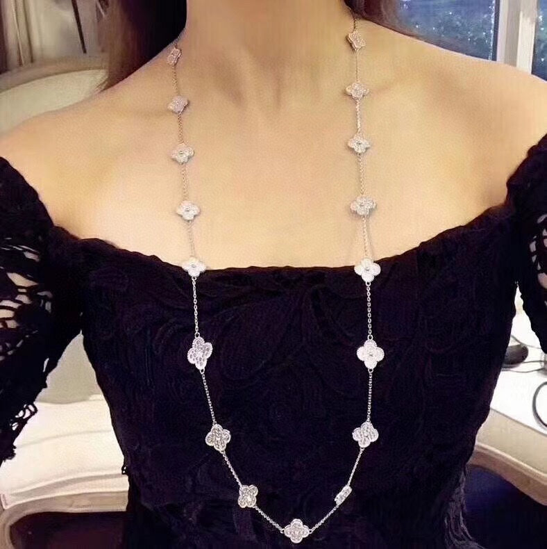 18K Celestial Vintage Alhambra 20 Motifs Long Necklace