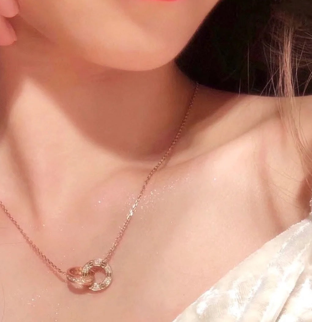 18K Celestial Love Diamonds Necklace