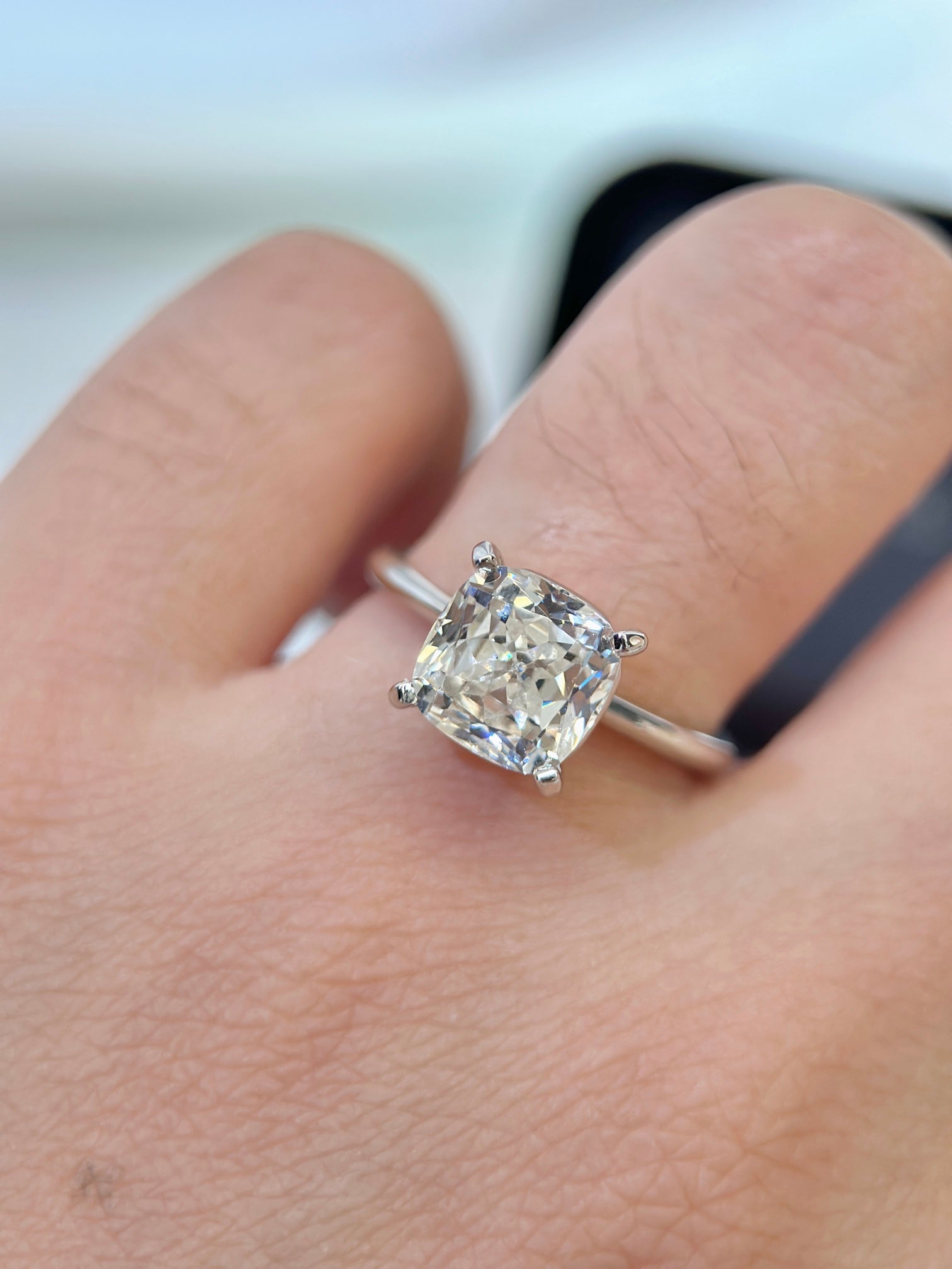 18K Celestial T True Engagement Ring
