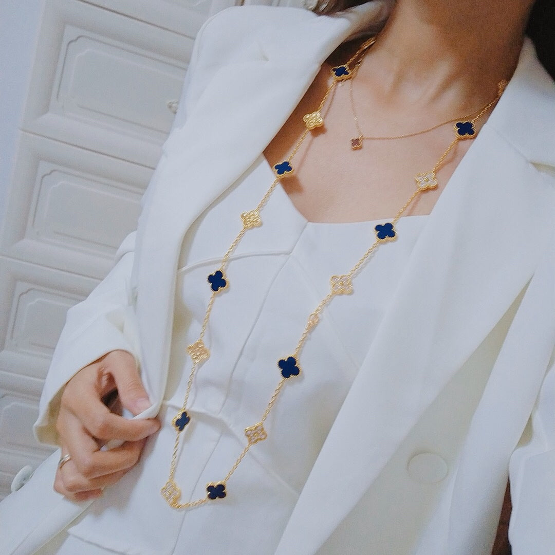 18K Celestial Vintage Alhambra 20 Motifs Long Necklace