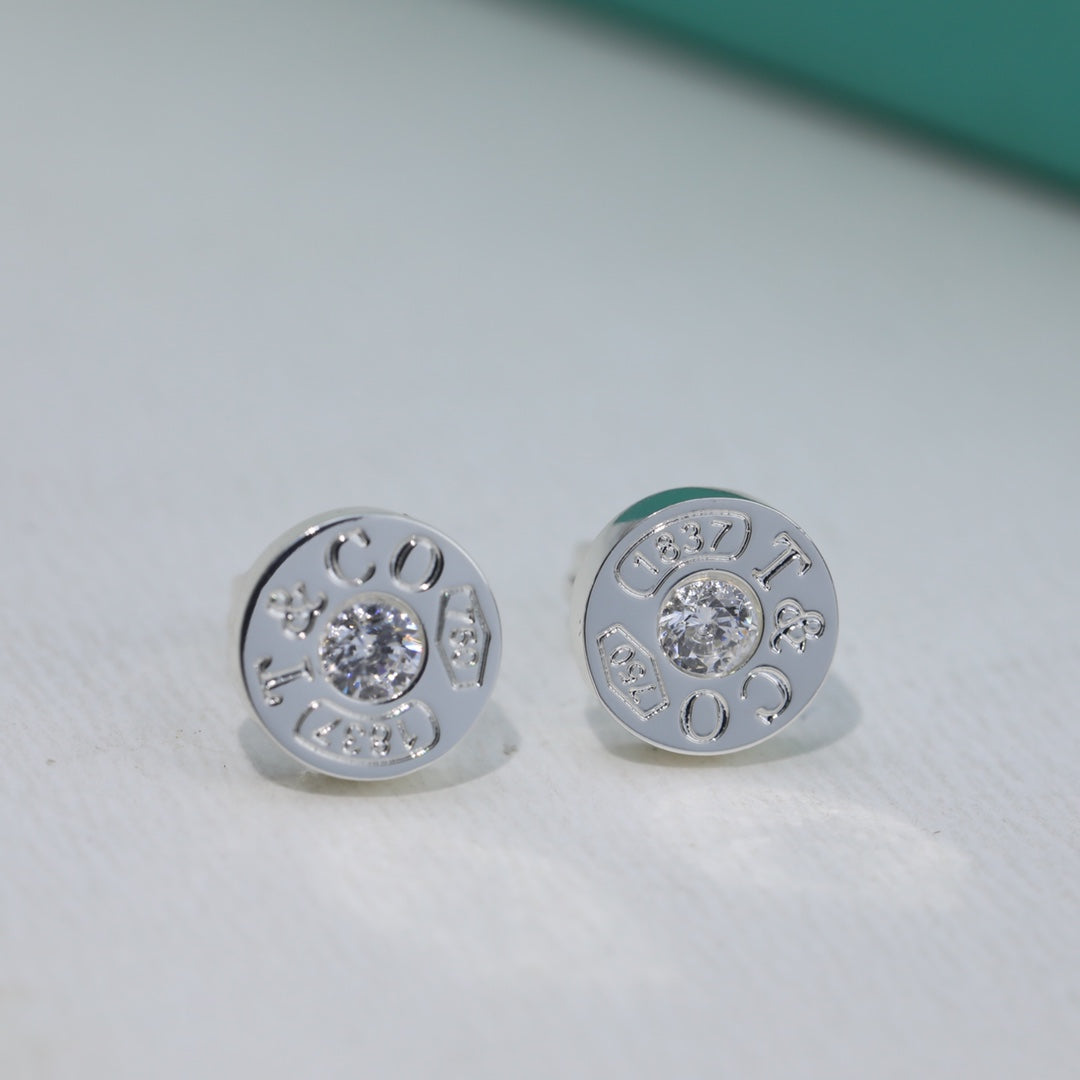18K Celestial T 1837 Diamond Earrings