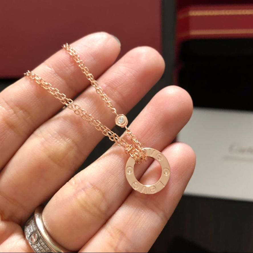 18K Celestial Love Diamond Necklace