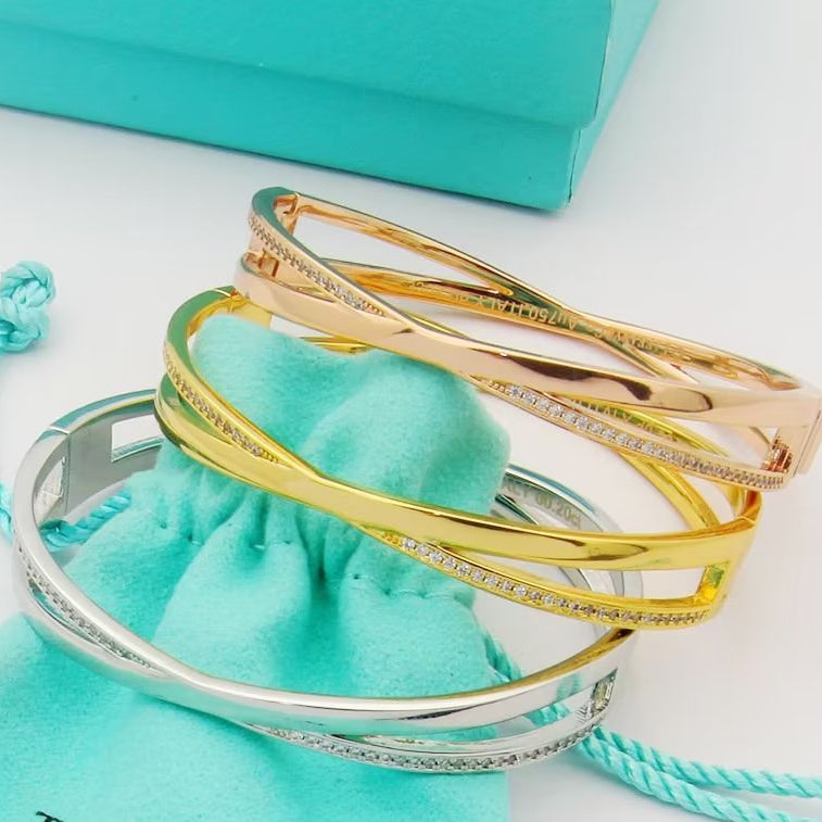 18K Celestial T Atlas x Narrow Hinged Bangle Bracelet