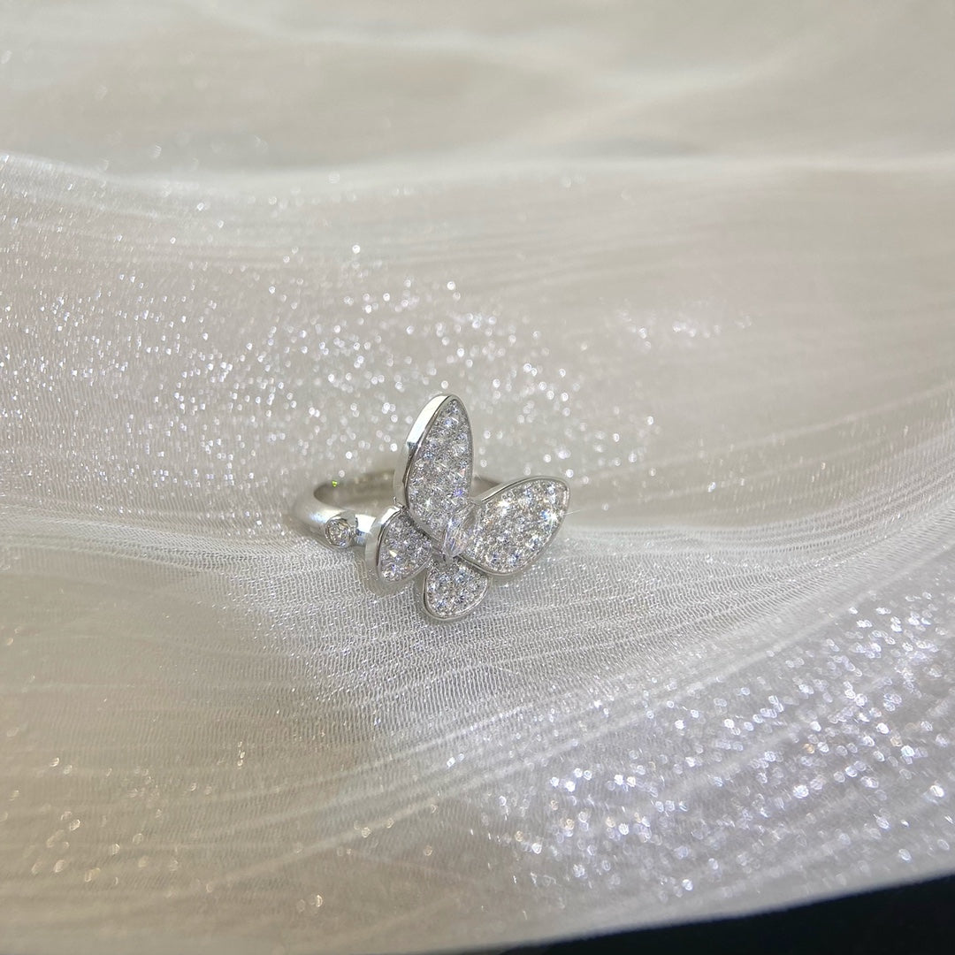 18K Celestial Two Butterfly Ring