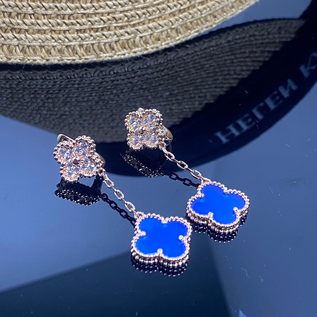 18K Celestial Magic Alhambra Earclips Earrings