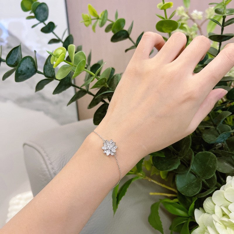 18K Celestial Lotus Openwork Bracelet