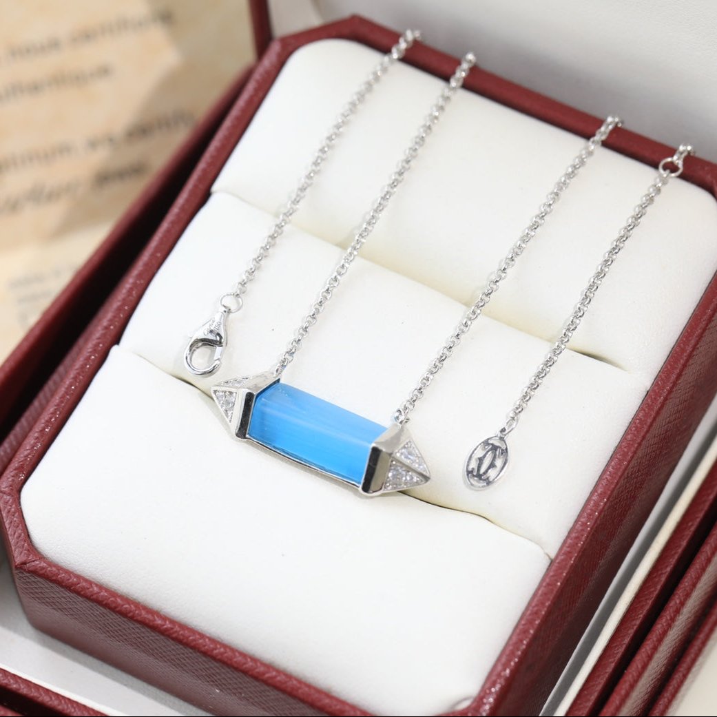 18K Celestial Les Berlingots De Blue Necklace