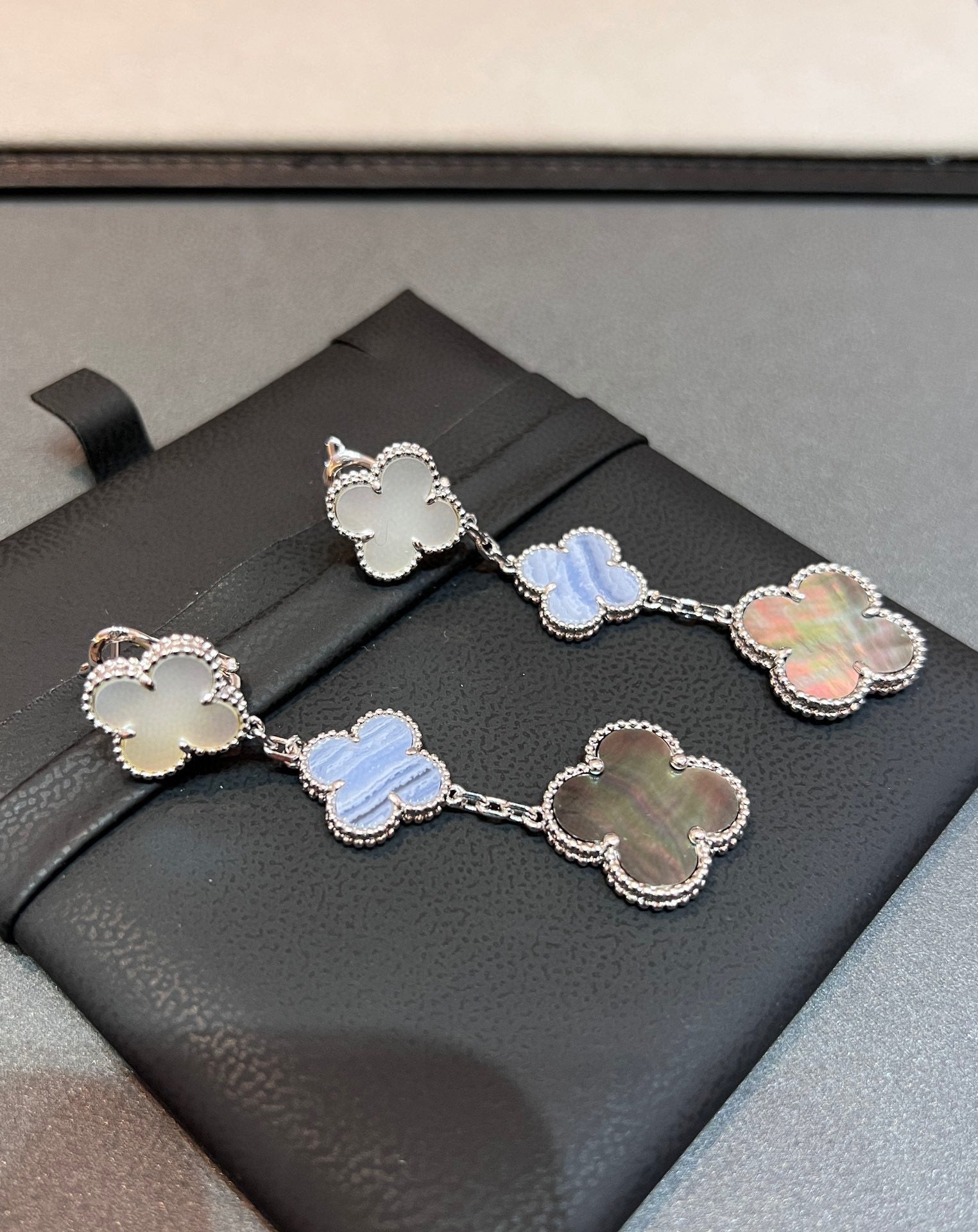 18K Celestial Magic Alhambra Three Motifs Earrings