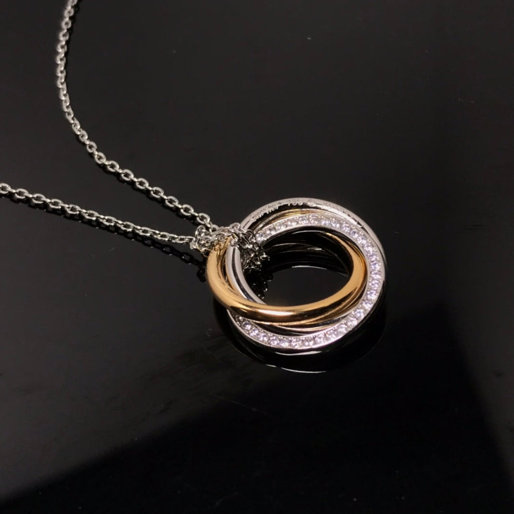 18K Celestial Trinity Diamonds Necklace