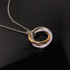 18K Celestial Trinity Diamonds Necklace