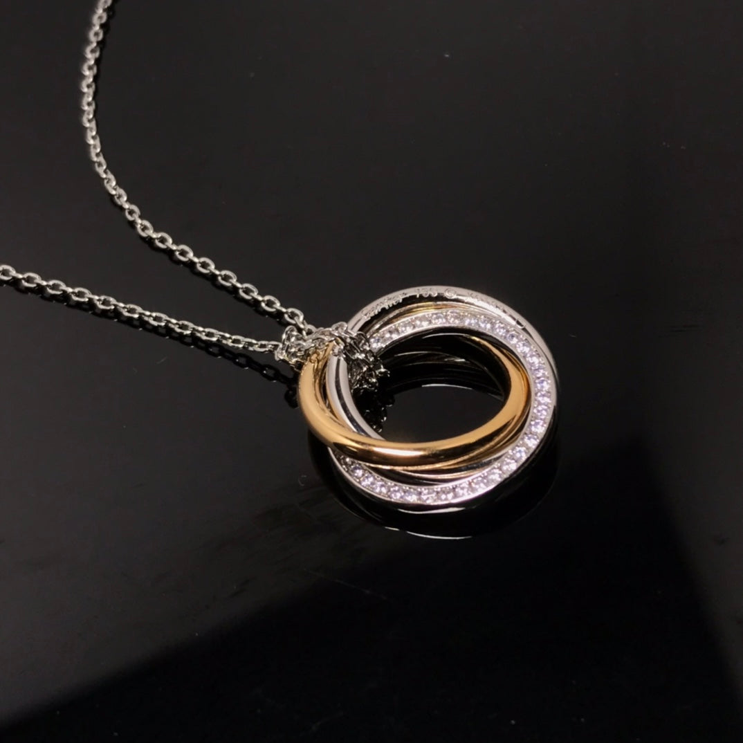 18K Celestial Trinity Diamonds Necklace