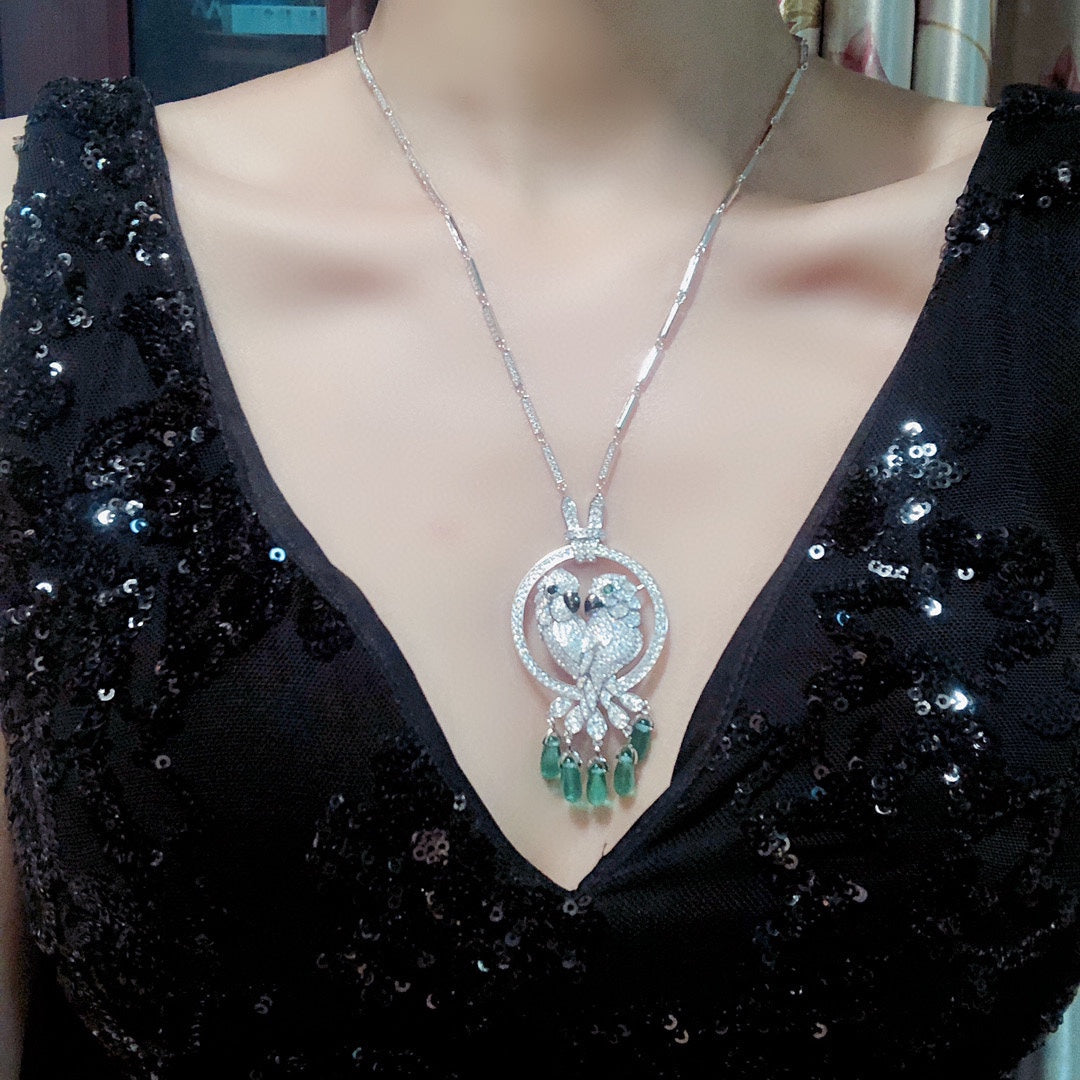 18K Celestial Les Oiseaux Lib̩r̩s Necklace