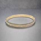 18K Celestial Perl̩e Diamonds One Row Bracelet