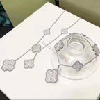 18K Celestial Magic Alhambra Six Motifs Diamonds Necklace