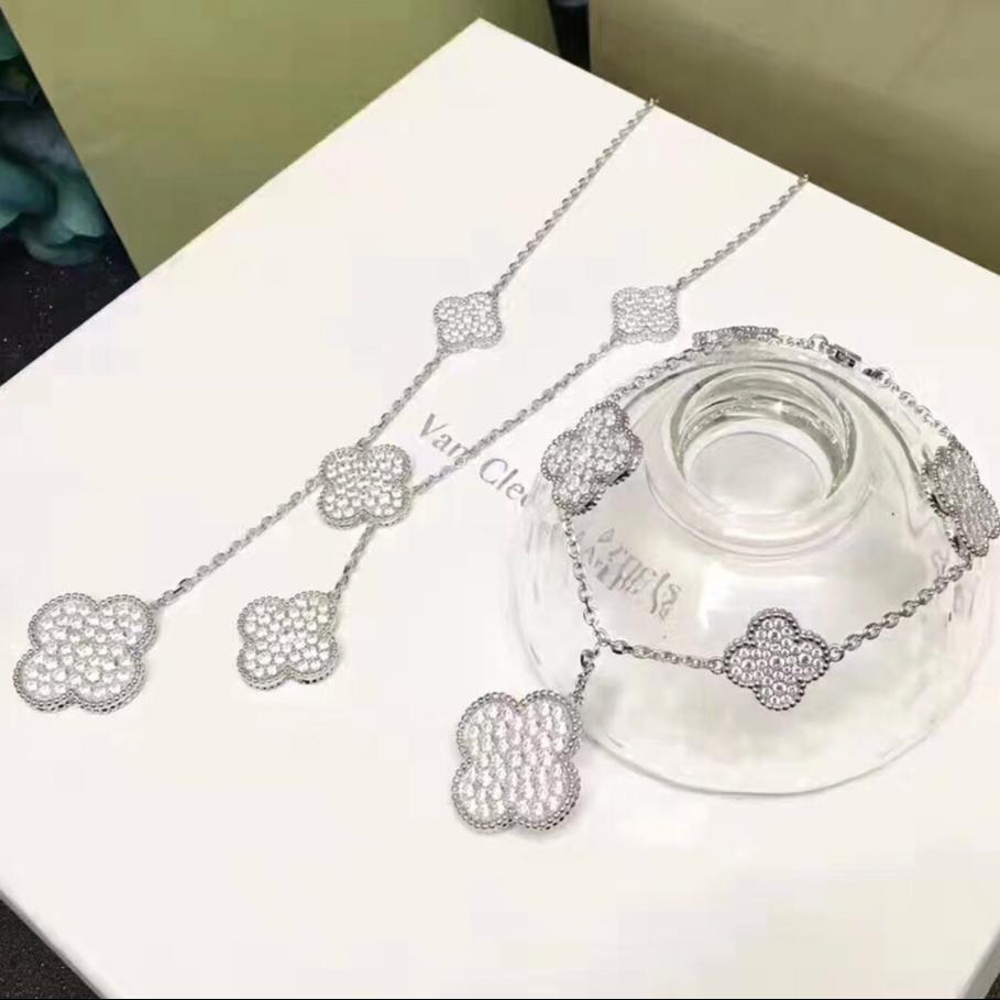 18K Celestial Magic Alhambra Six Motifs Diamonds Necklace