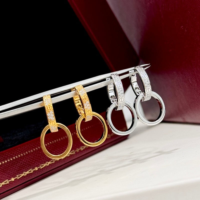 18K Celestial Love Diamond Earrings