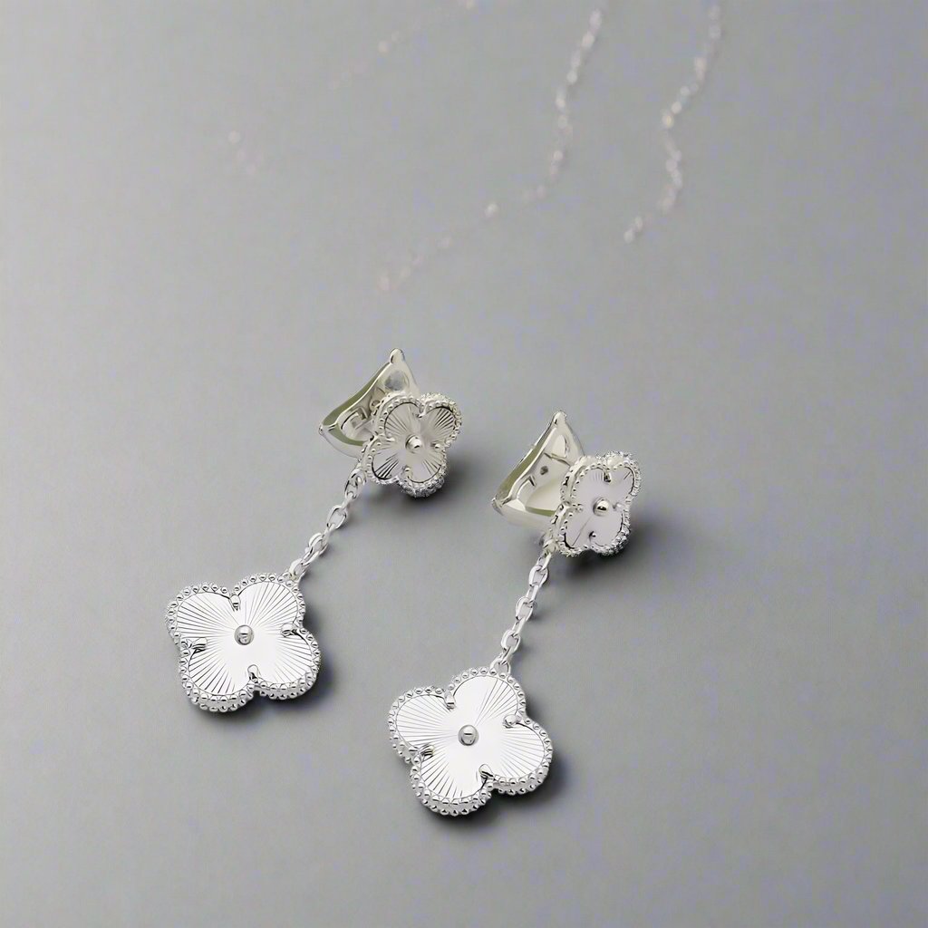 18K Celestial Magic Alhambra Earclips Earrings