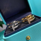 18K Celestial T Diamond Square Ring