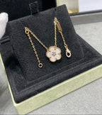 18K Celestial Lucky Spring Pendant Clover Necklace