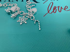 18K Celestial T Christmas Tag Bracelet