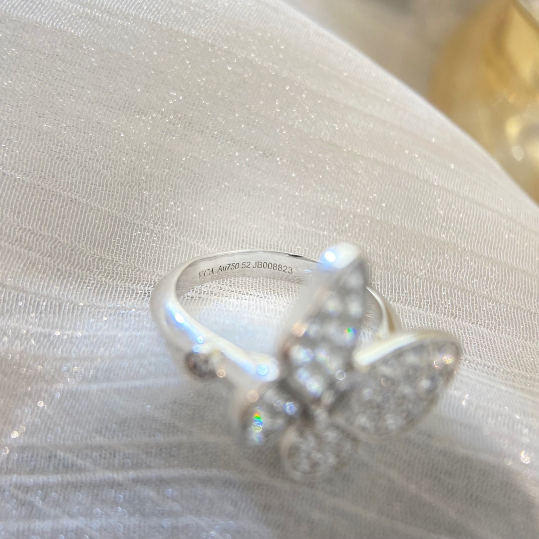 18K Celestial Two Butterfly Ring