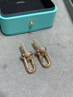 18K Celestial T HardWear Large Link Diamonds Earrings