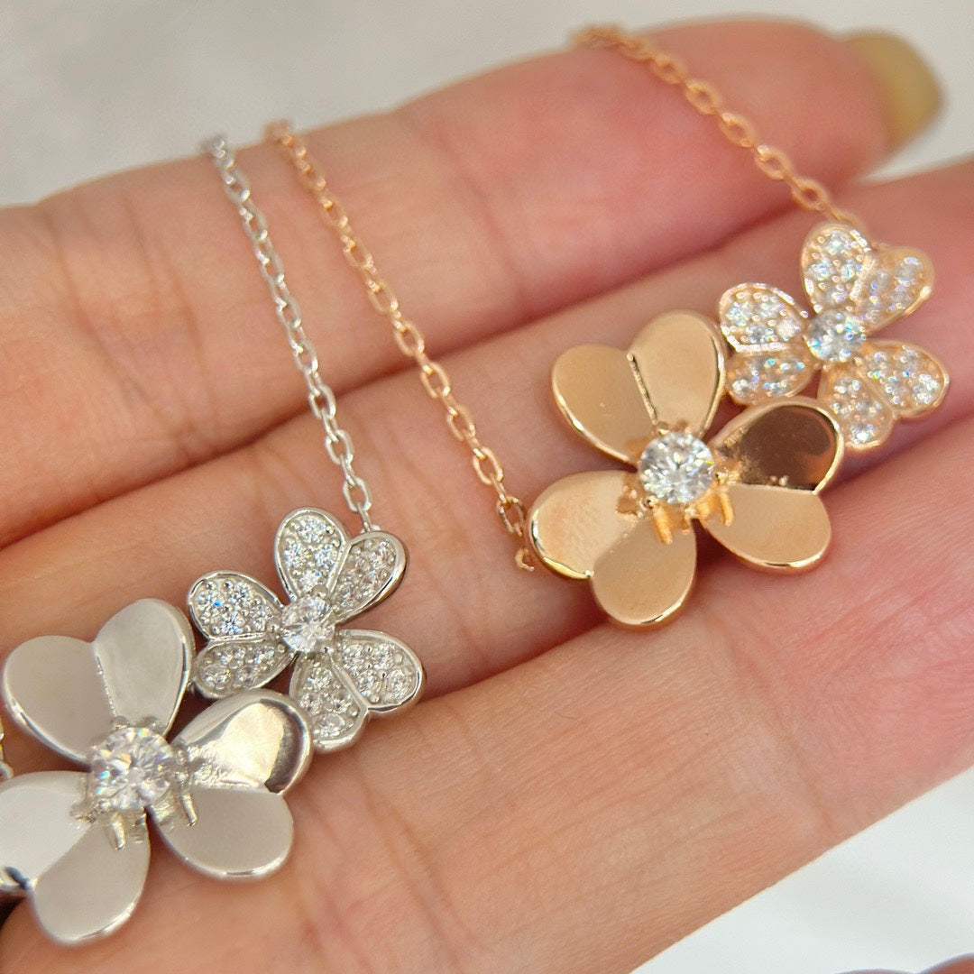 18K Celestial Frivole Clover Clover Necklace