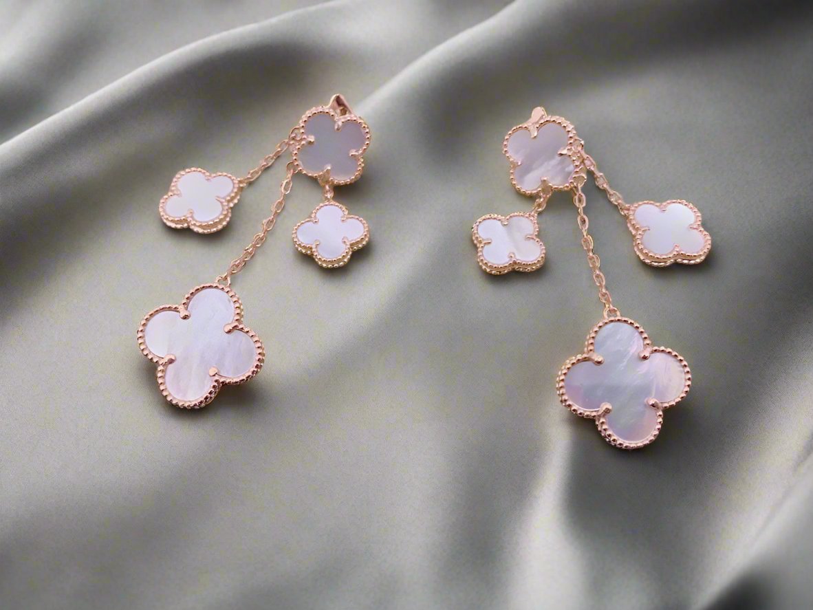 18K Celestial Magic Alhambra Four Motifs Earrings