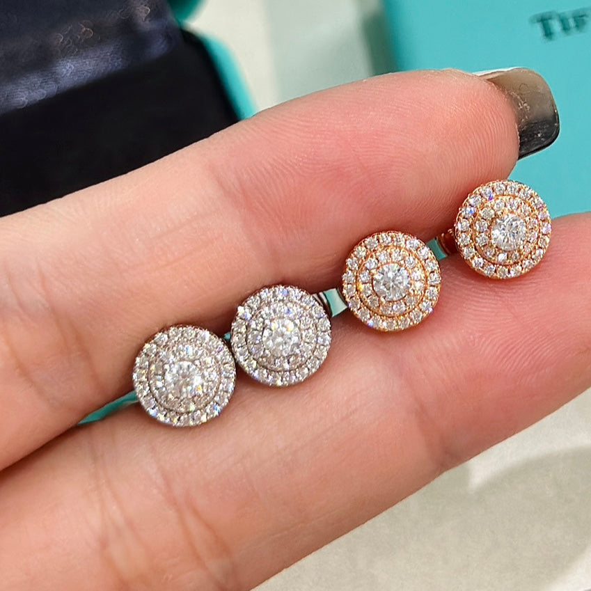 18K Celestial T Soleste Diamonds Rose Gold Earrings