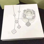 18K Celestial Magic Alhambra Six Motifs Diamonds Necklace