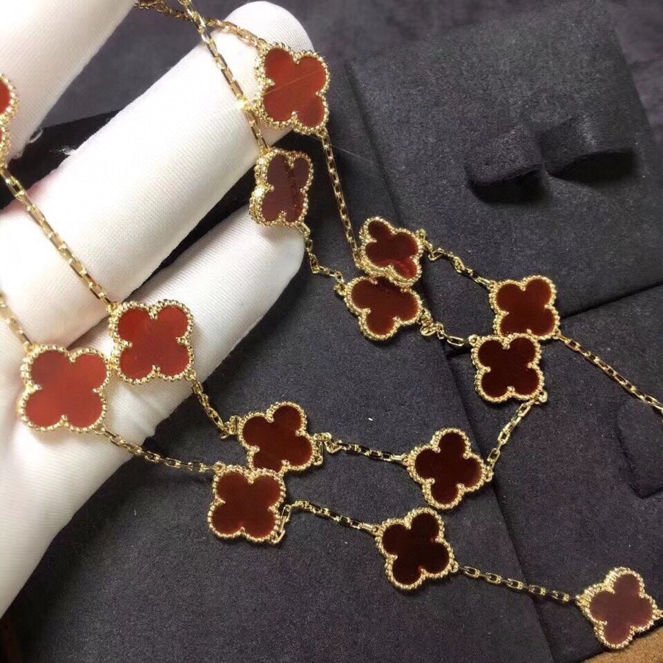 18K Celestial Vintage Alhambra 20 Motifs Long Necklace