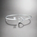 18K Celestial T Heart Key Wire Bracelet