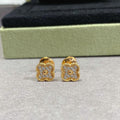 18K Celestial Vintage Alhambra Diamonds Earrings