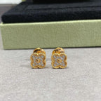 18K Celestial Vintage Alhambra Diamonds Earrings