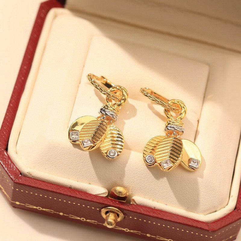 18K Celestial Grain De Caf̩ Earrings